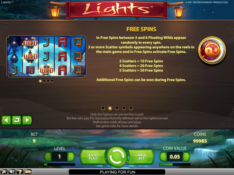 lights slot machine detail image 3