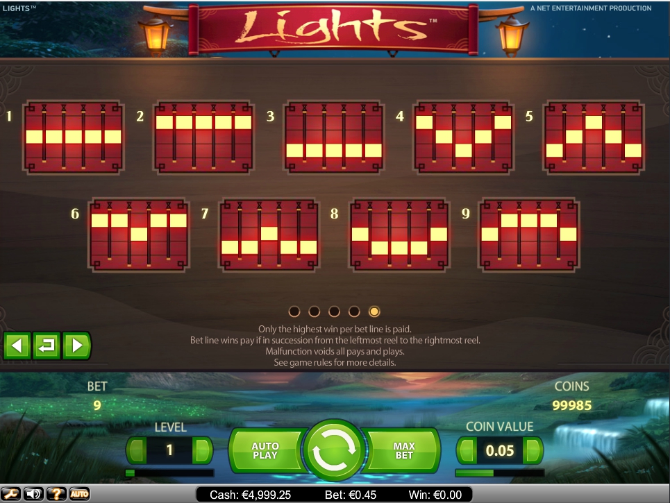 lights slot machine detail image 0