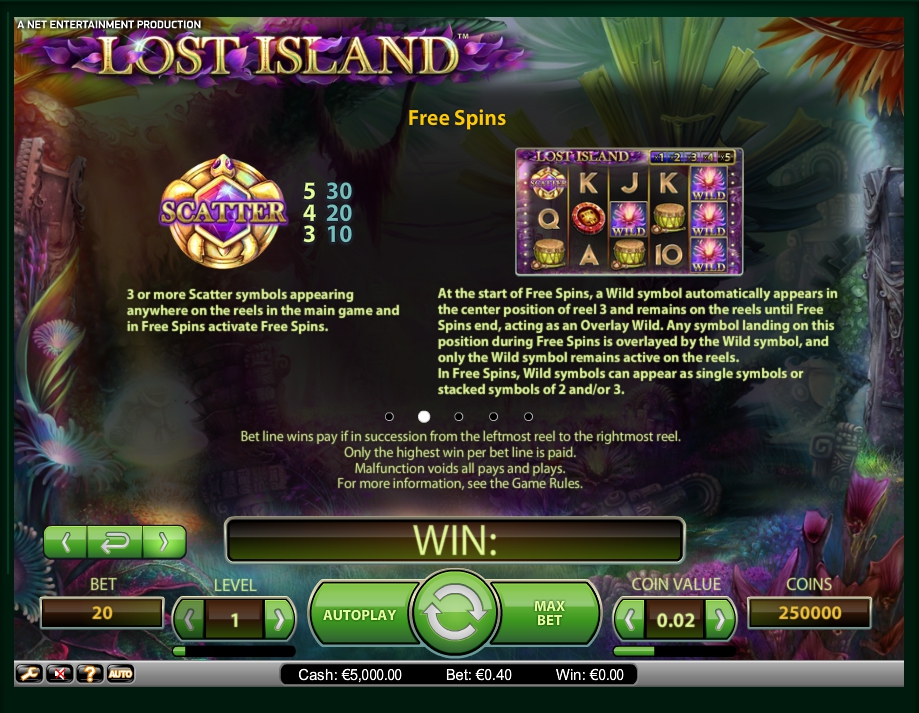 lost island slot machine detail image 3