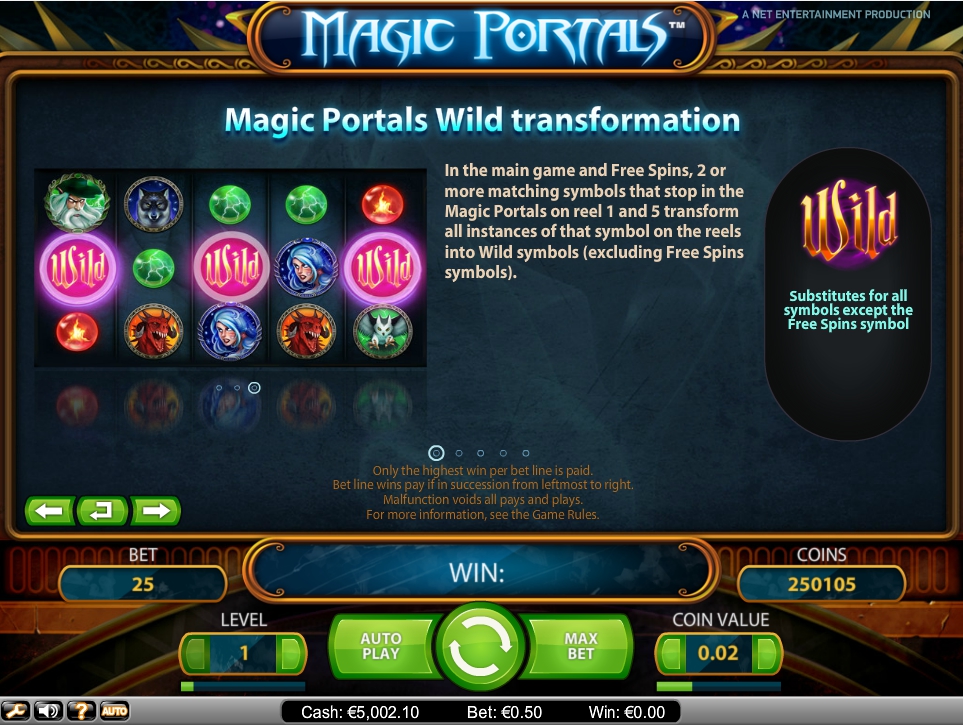 magic portals slot machine detail image 4
