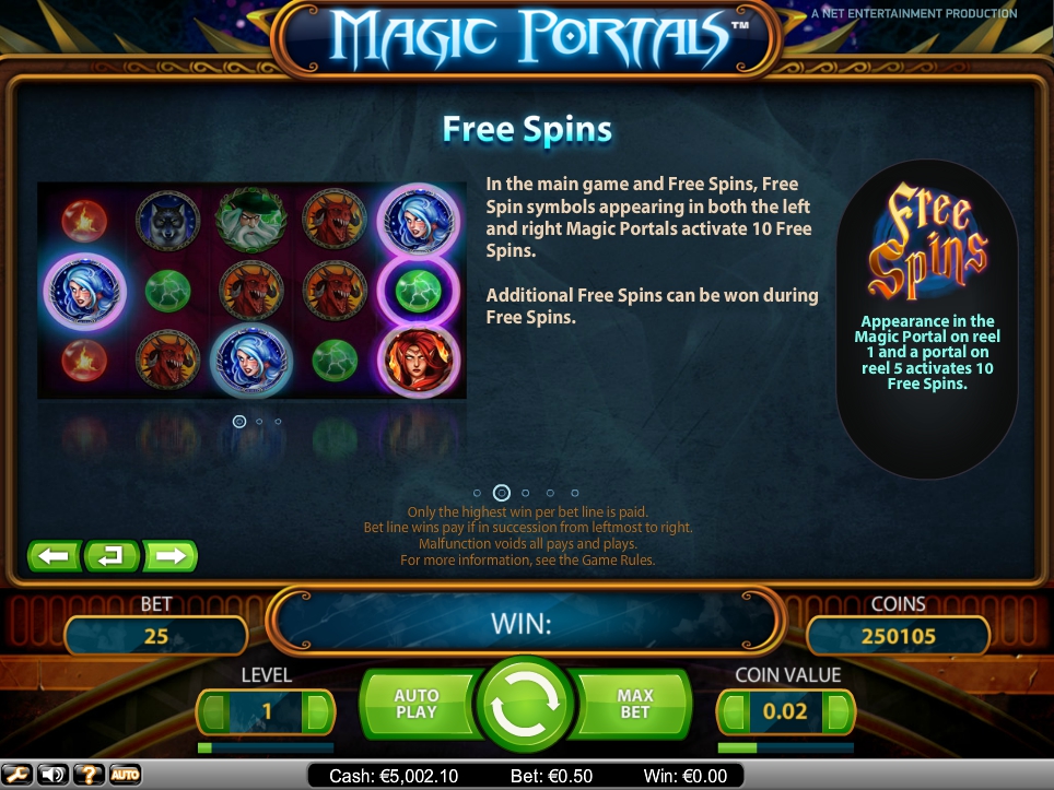 magic portals slot machine detail image 3