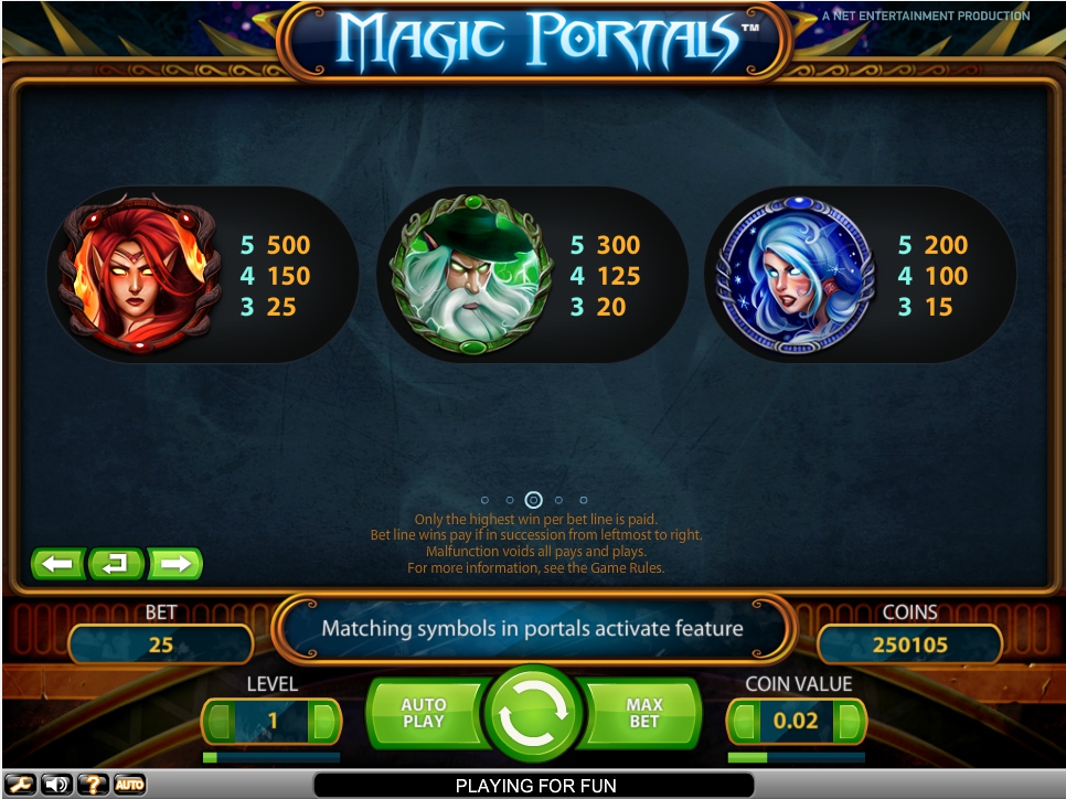 magic portals slot machine detail image 2