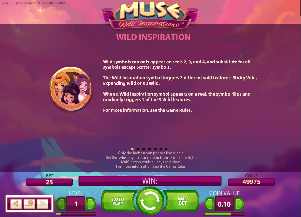 muse wild inspiration slot machine detail image 6