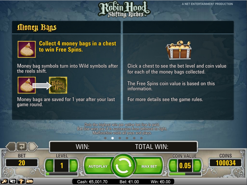 robin hood shifting riches slot machine detail image 4