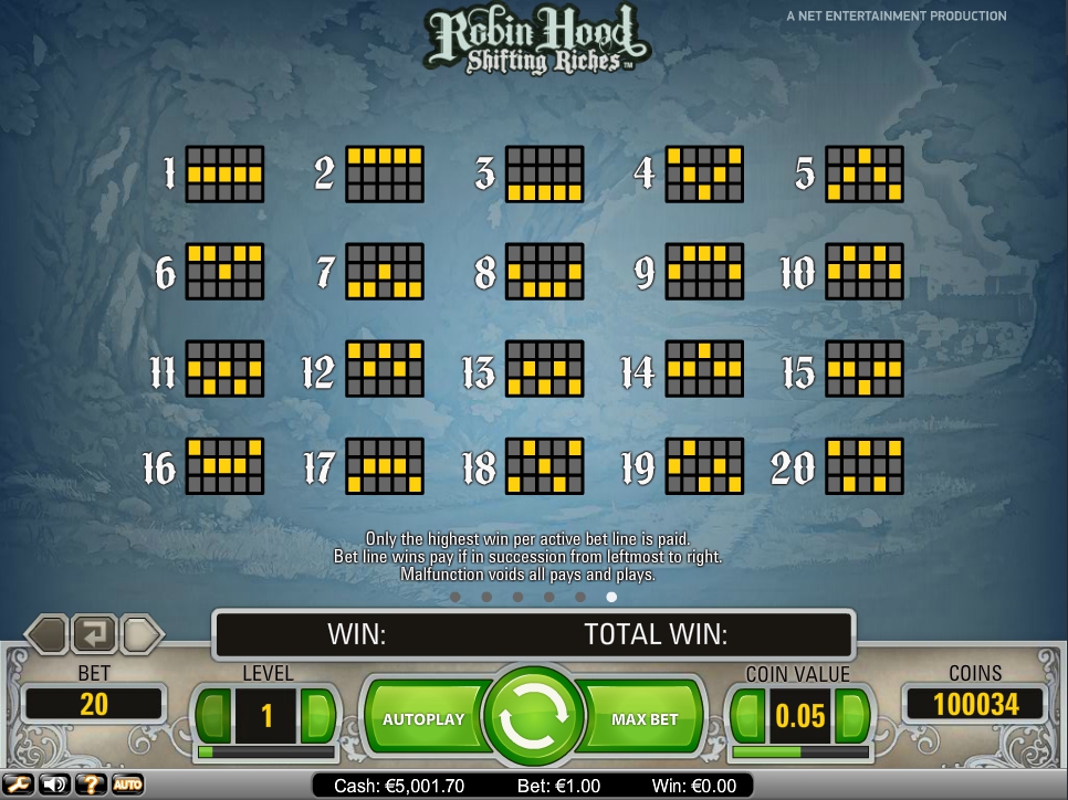 robin hood shifting riches slot machine detail image 0