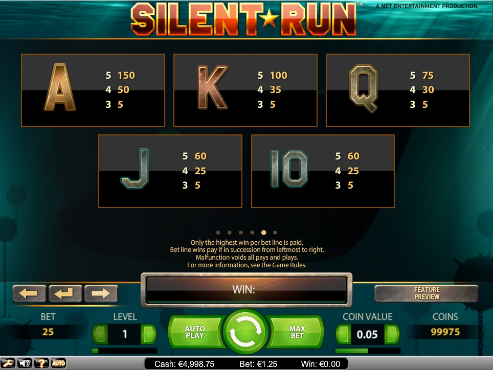 silent run slot machine detail image 1
