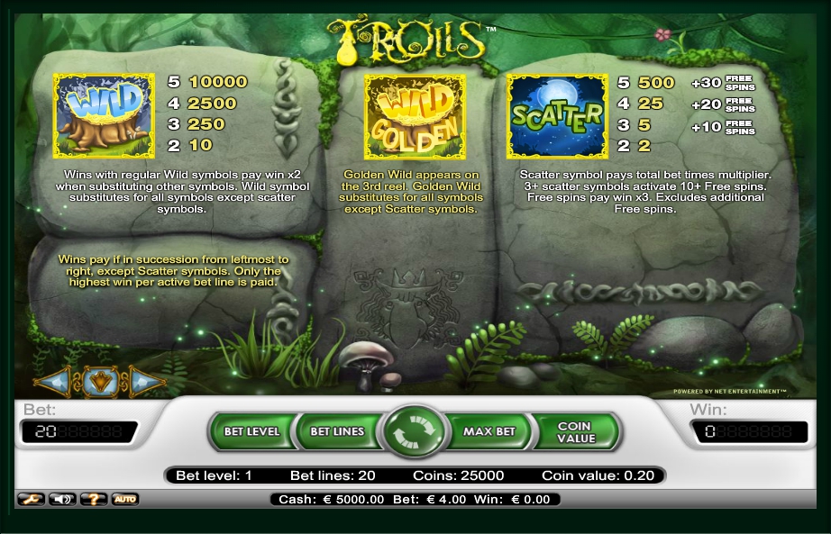trolls slot machine detail image 1