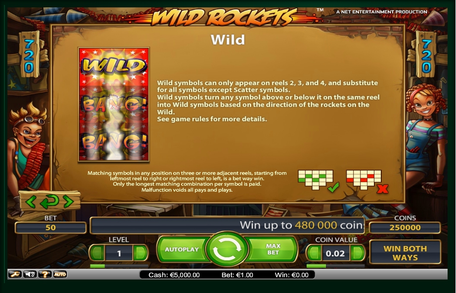 wild rockets slot machine detail image 3