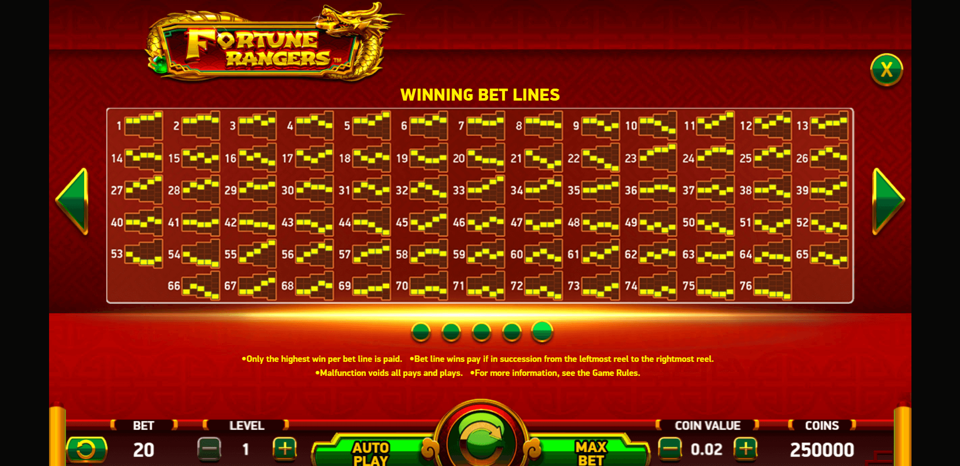 fortune rangers slot machine detail image 4