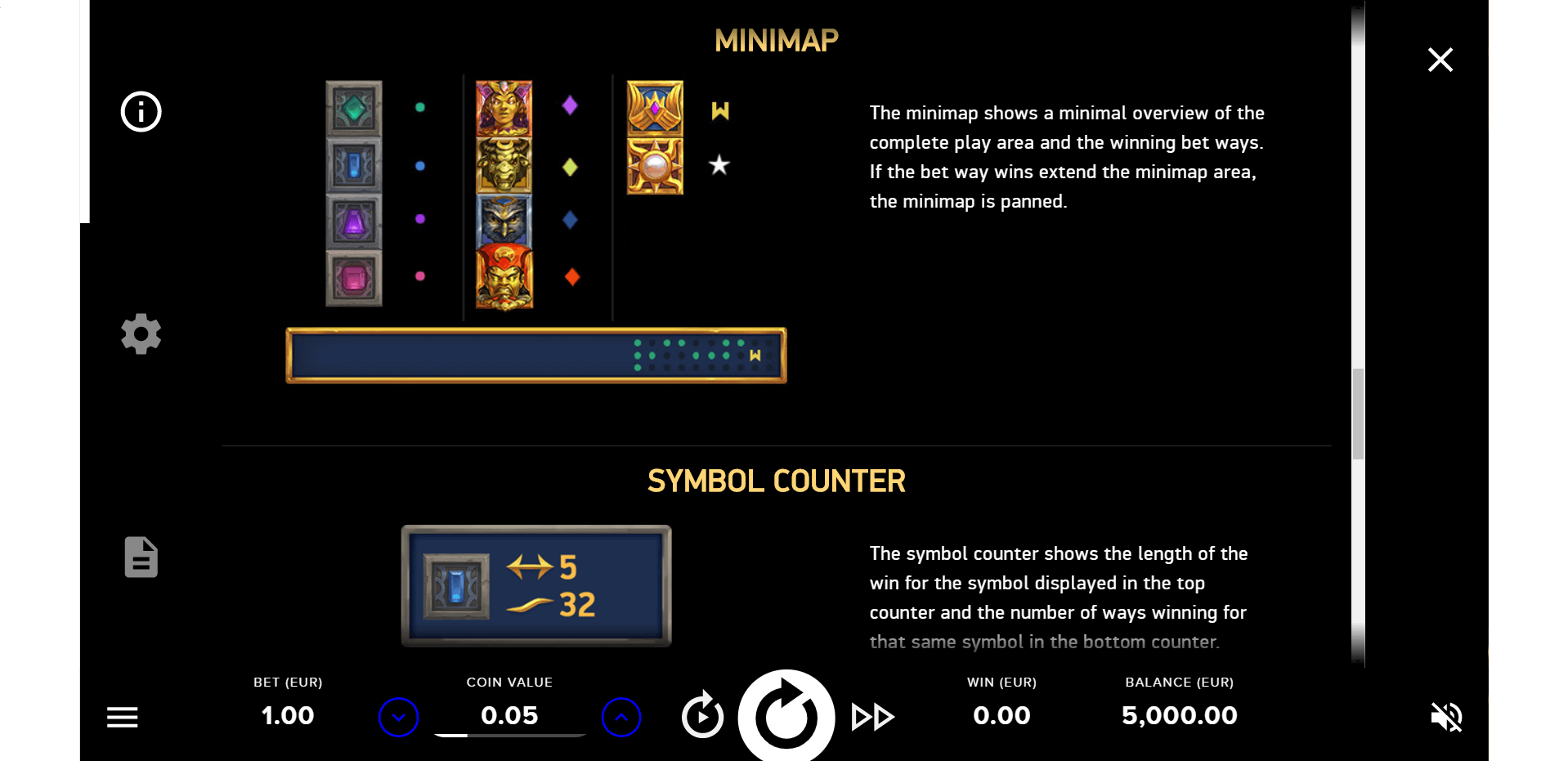 gods of gold infinireels slot machine detail image 5