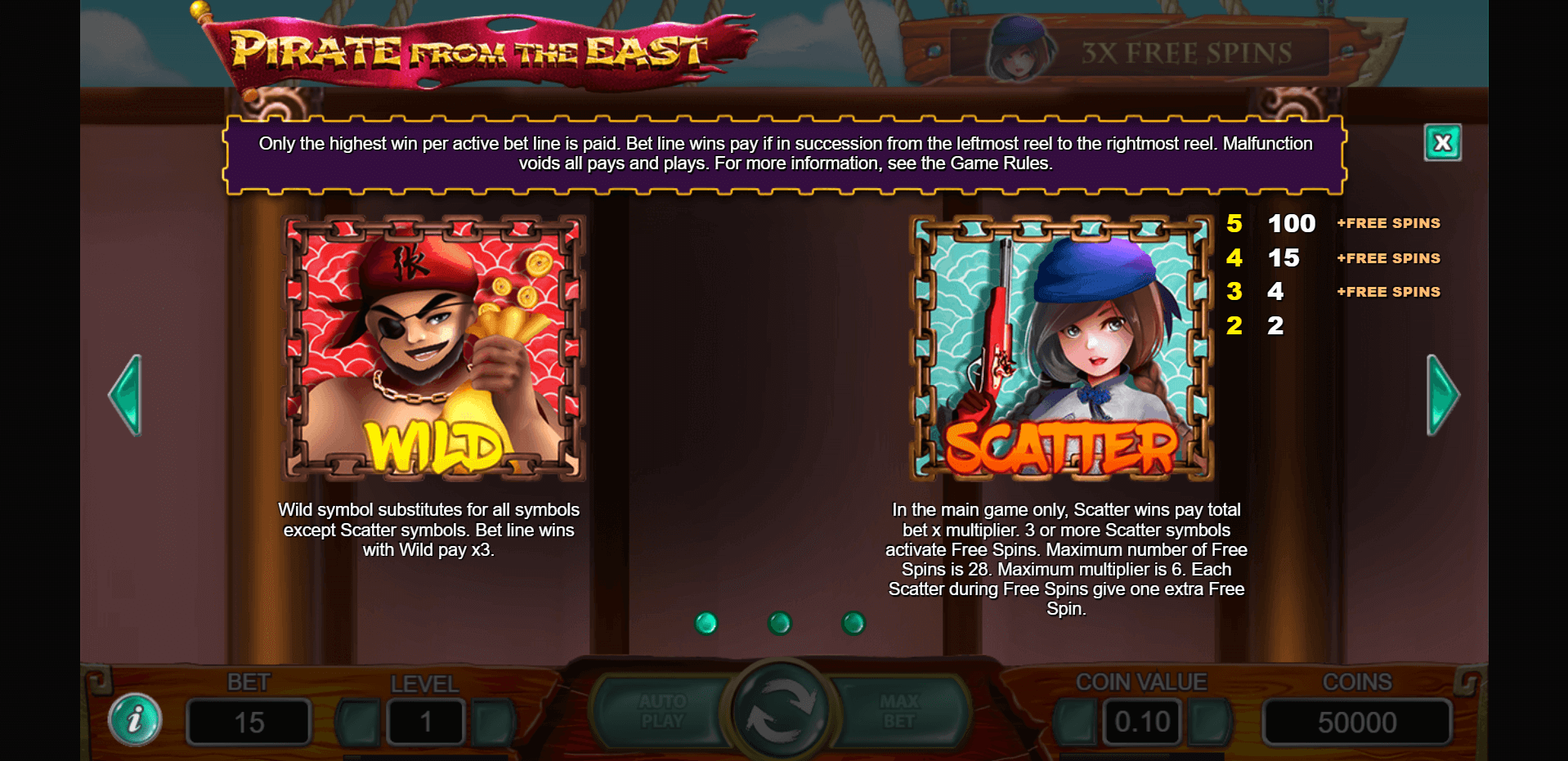 pirate from the east slot machine detail image 0