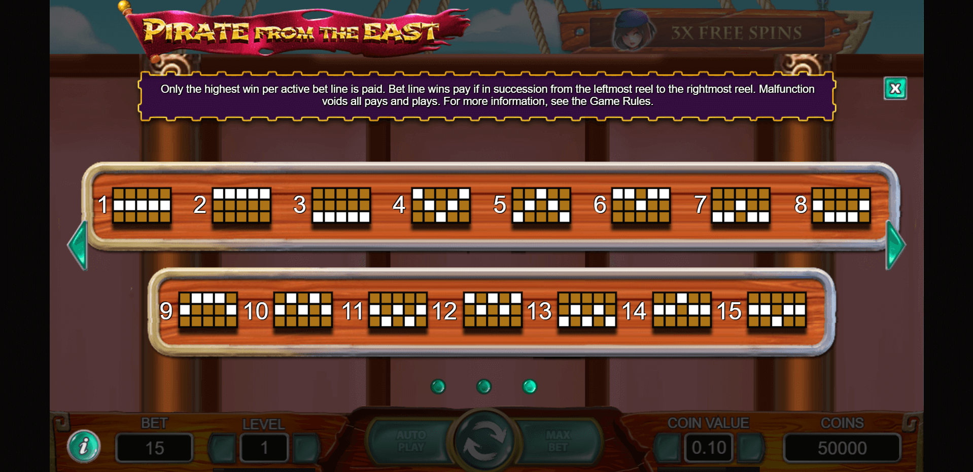 pirate from the east slot machine detail image 2