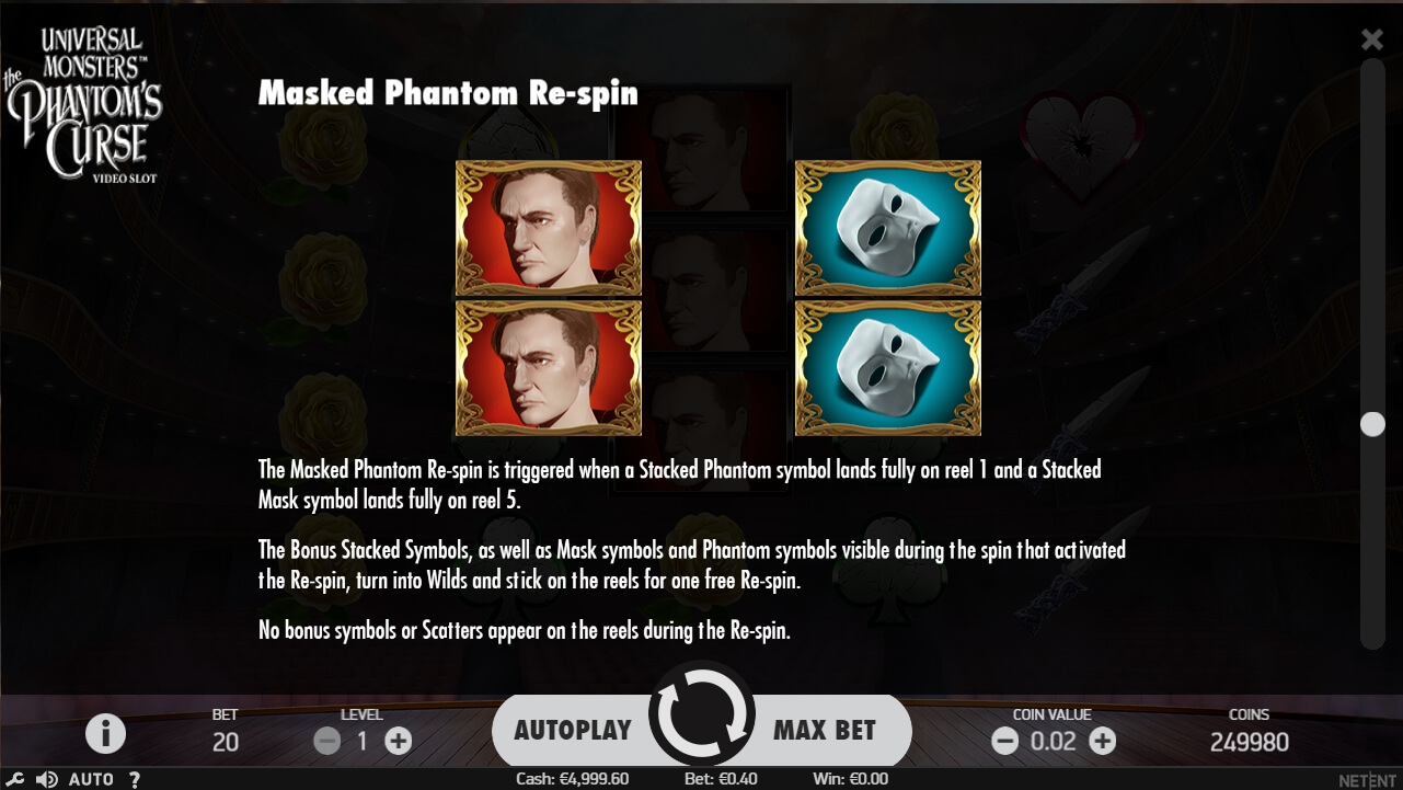 universal monsters: the phantoms curse slot machine detail image 3
