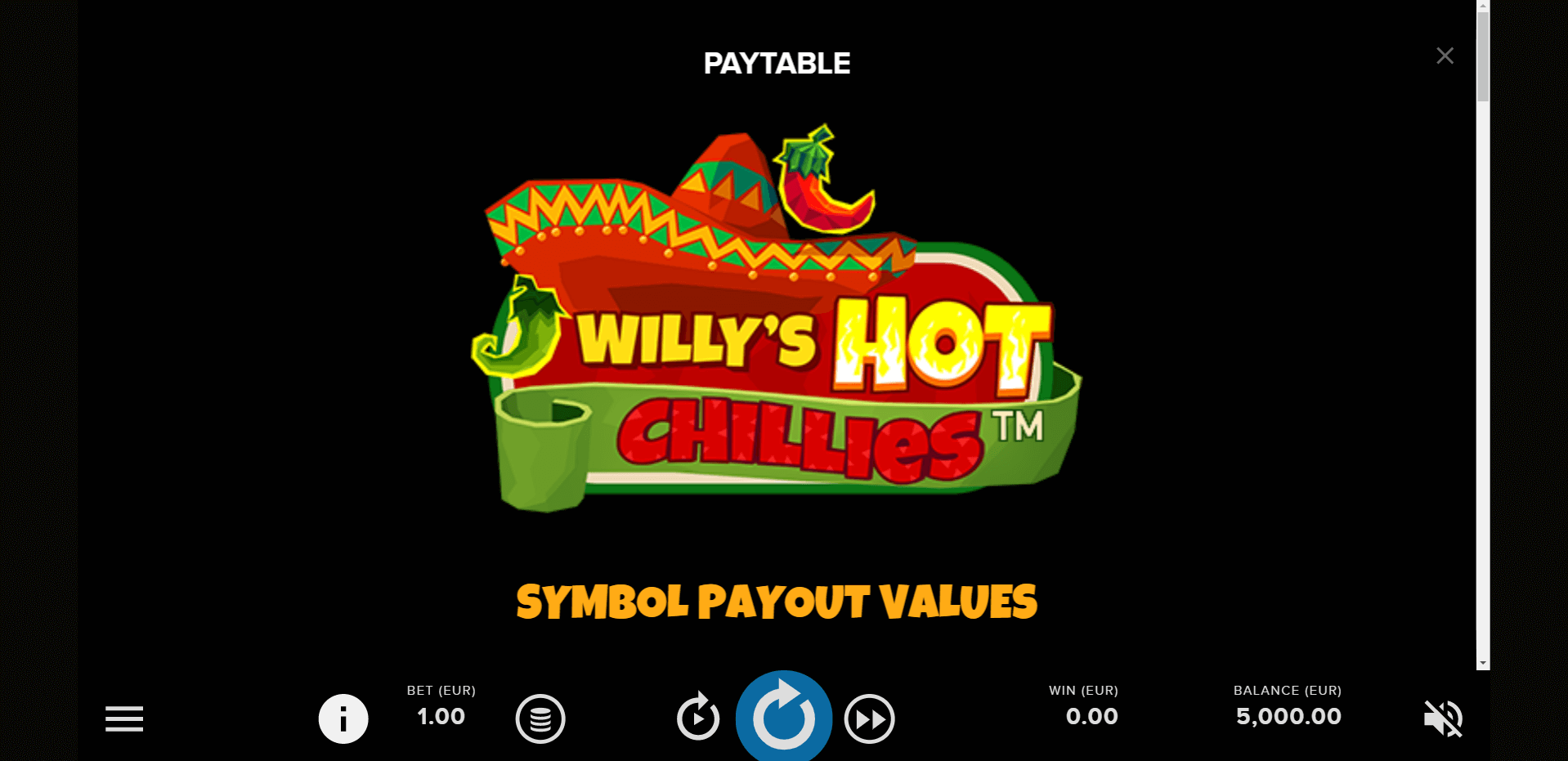 willys hot chillies slot machine detail image 0