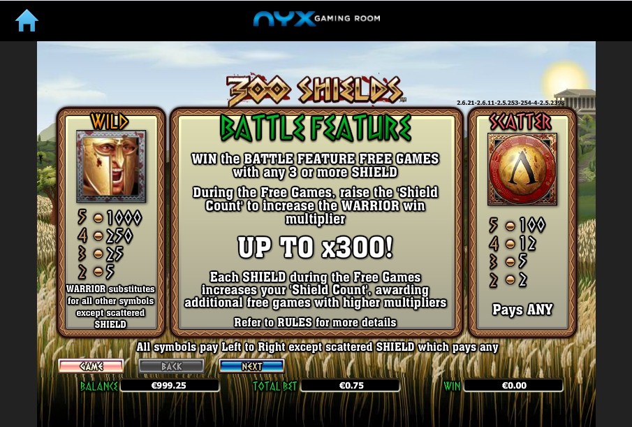 300 shields slot machine detail image 5