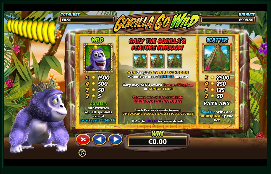 gorilla go wild slot machine detail image 4