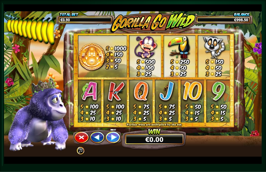 gorilla go wild slot machine detail image 2