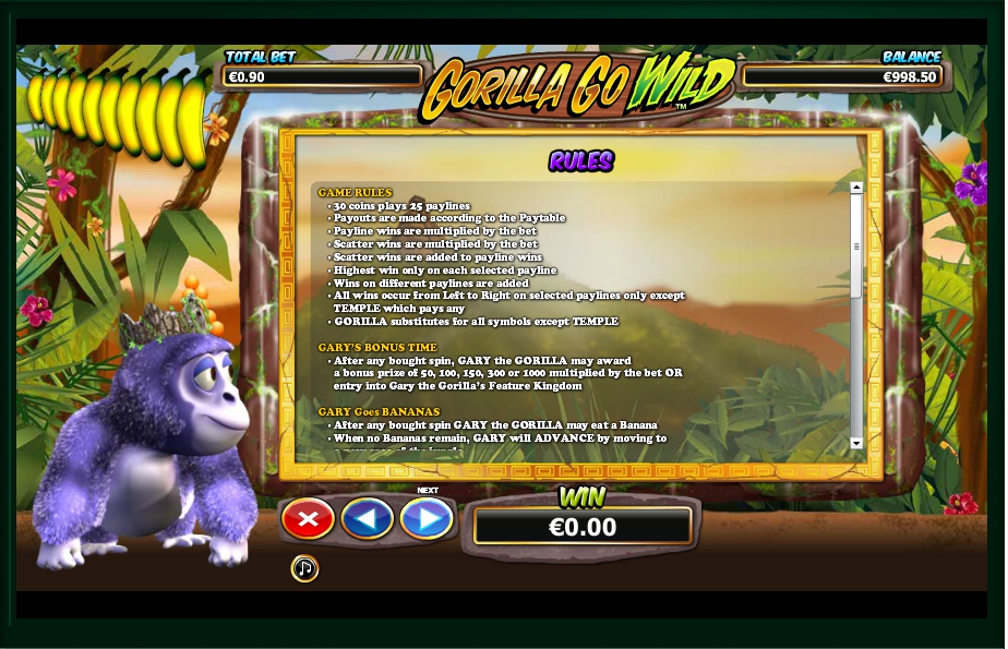 gorilla go wild slot machine detail image 1