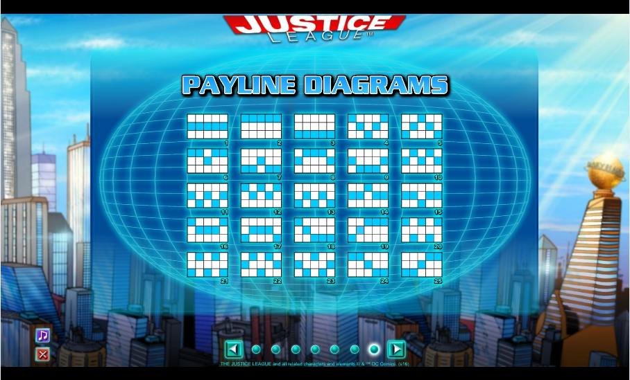 justice league slot machine detail image 0
