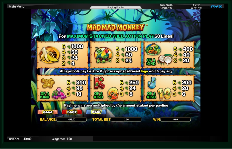 mad mad monkey slot machine detail image 4