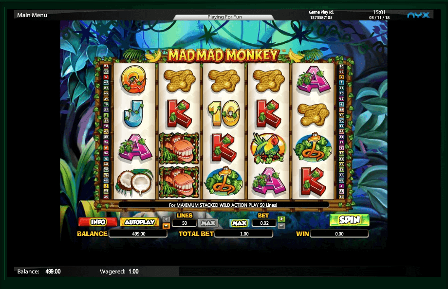 Mad Mad Monkey slot play free