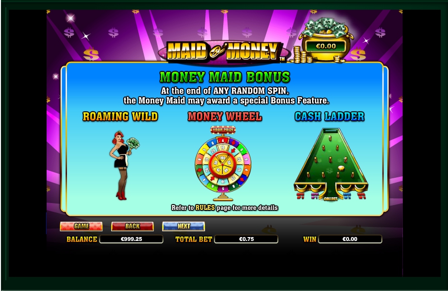 maid o money slot machine detail image 6