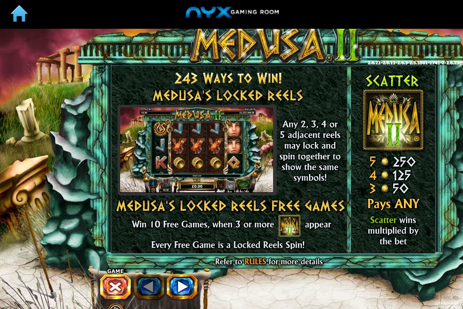 medusa ii slot machine detail image 14