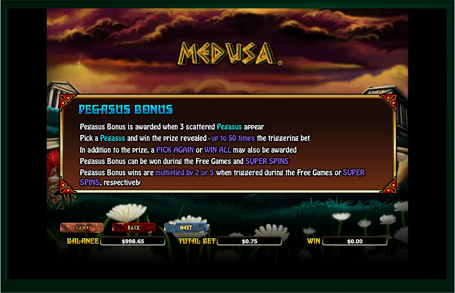 medusa ii slot machine detail image 2