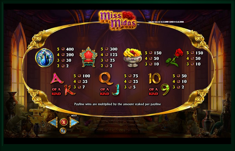 miss midas slot machine detail image 3
