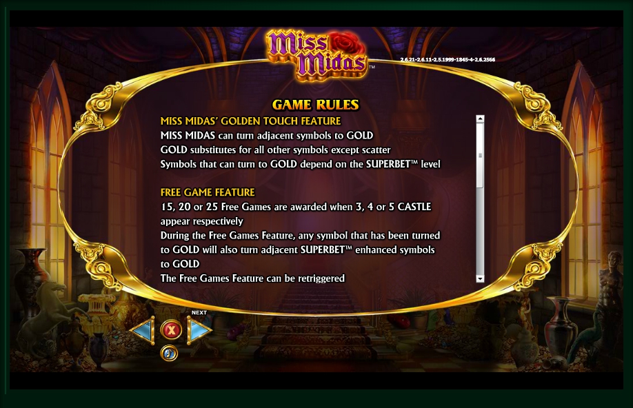 miss midas slot machine detail image 2