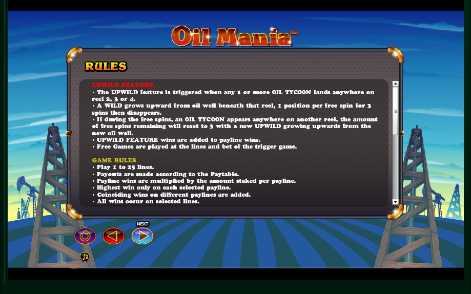 oil mania slot machine detail image 1