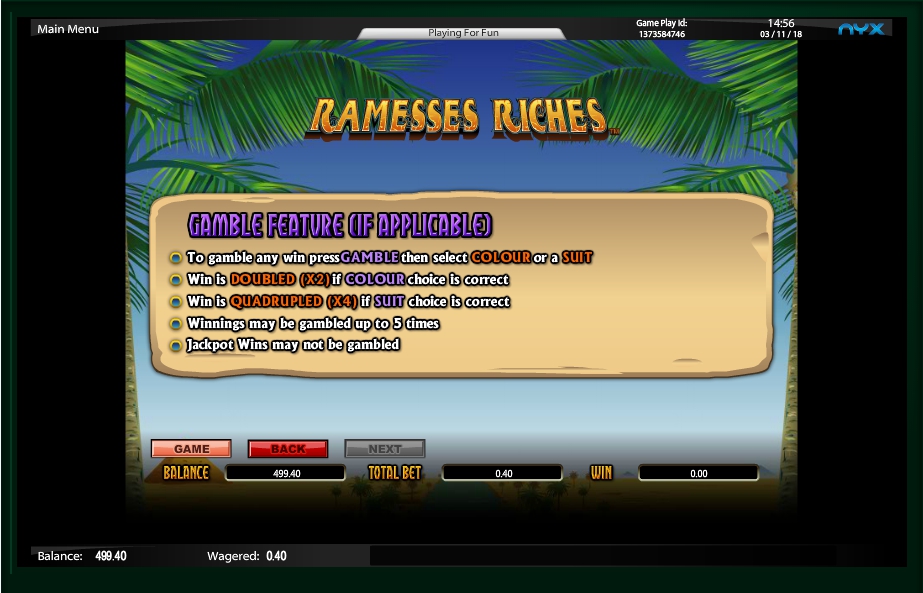 ramesses riches slot machine detail image 0