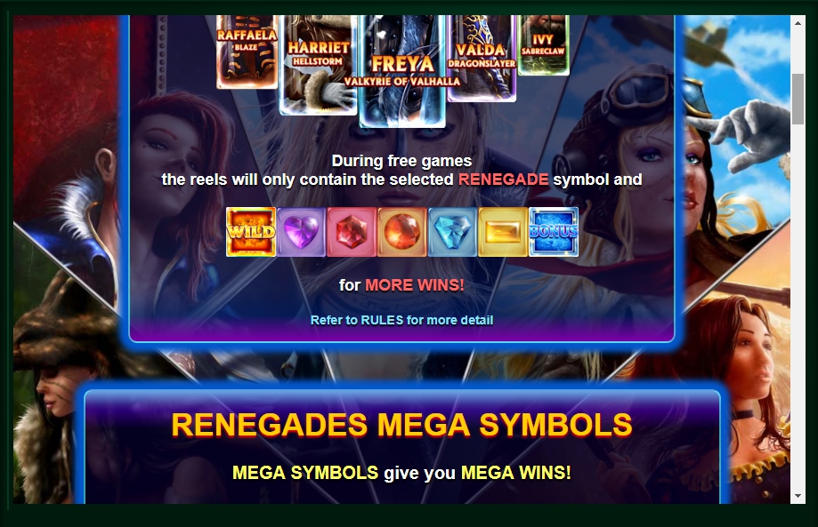 renegades slot machine detail image 7