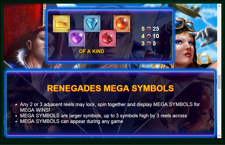 renegades slot machine detail image 3