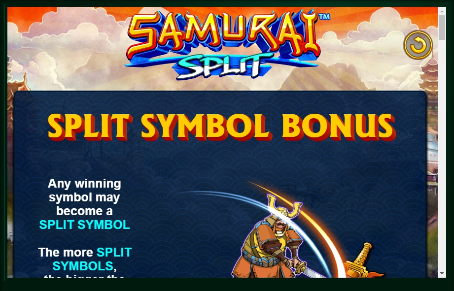 samurai split slot machine detail image 10