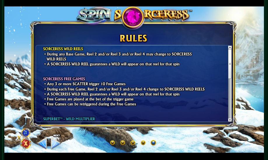 spin sorceress slot machine detail image 0