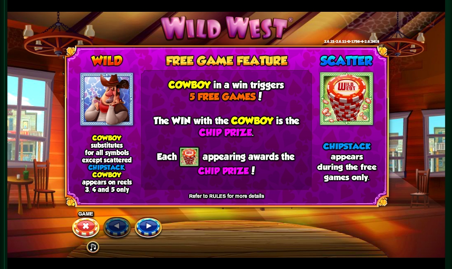 wild west slot machine detail image 5