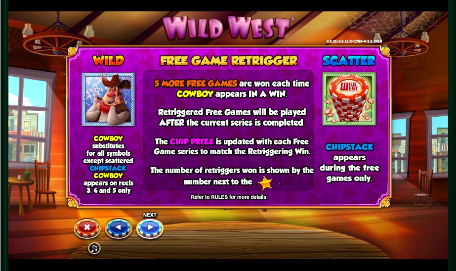 wild west slot machine detail image 4