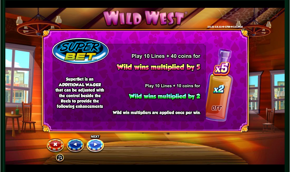 wild west slot machine detail image 3