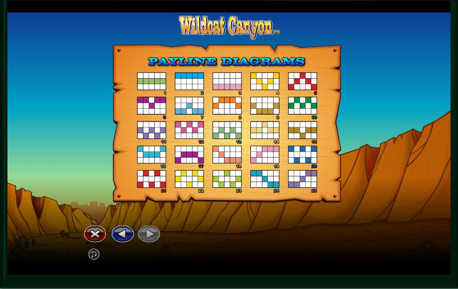 wildcat canyon slot machine detail image 0