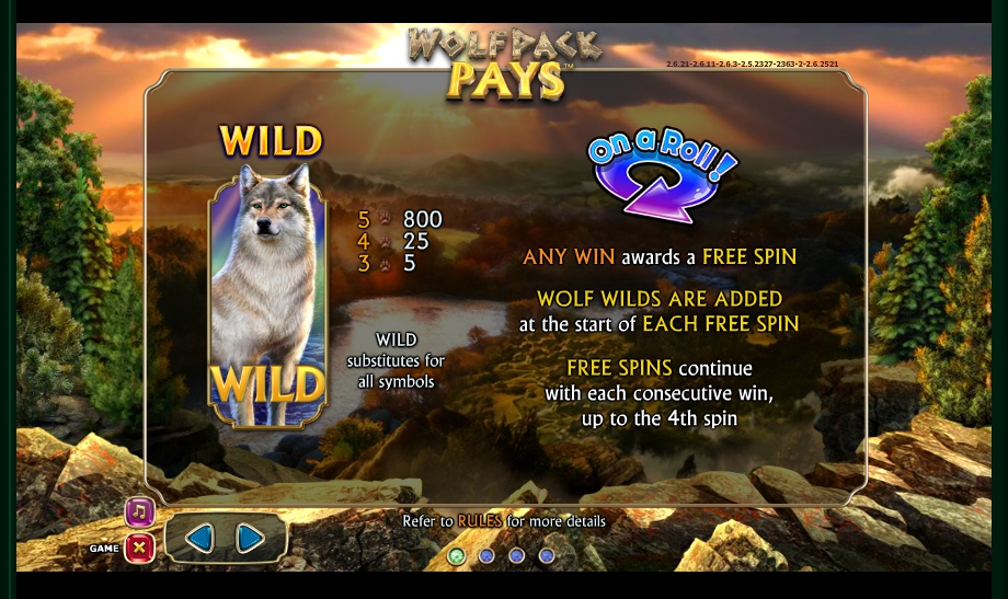 wolfpack pays slot machine detail image 3