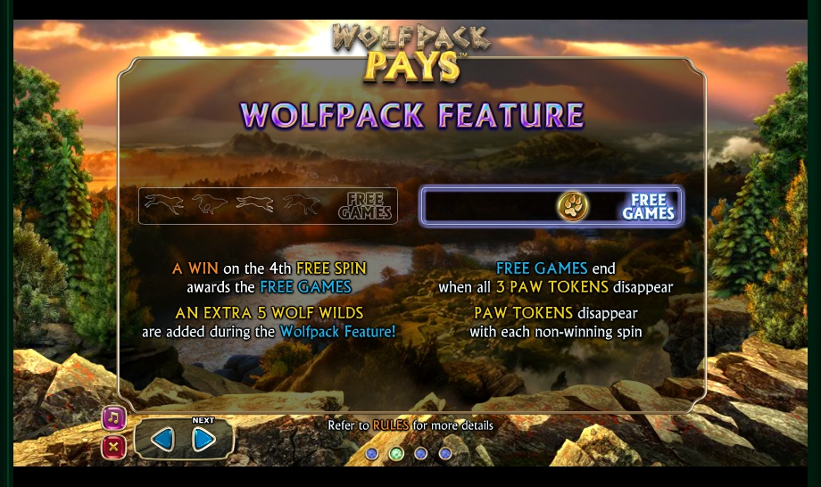 wolfpack pays slot machine detail image 2