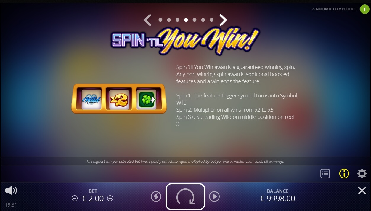 casino win spin slot machine detail image 3