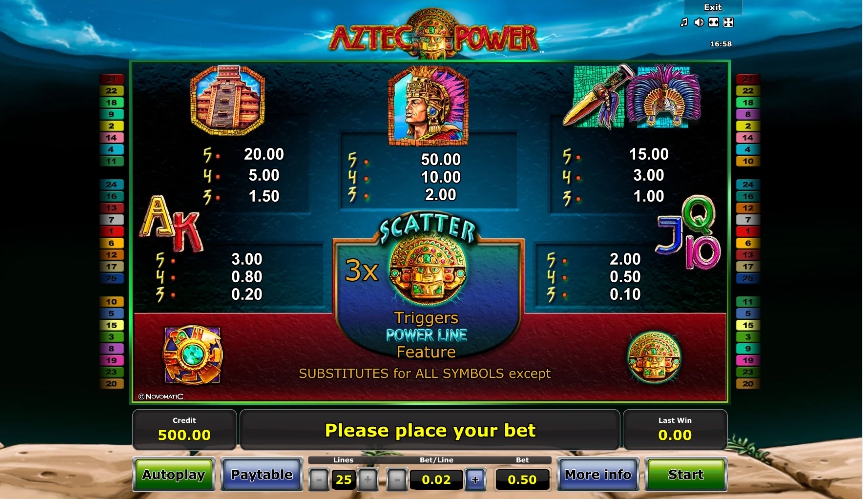 aztec power slot machine detail image 0