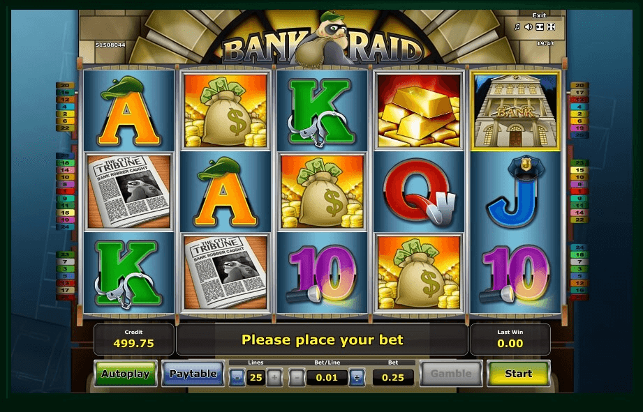 Bank Raid slot play free