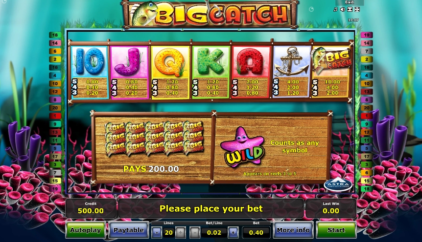 big catch slot machine detail image 0