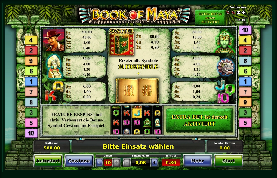 book of maya slot machine detail image 0
