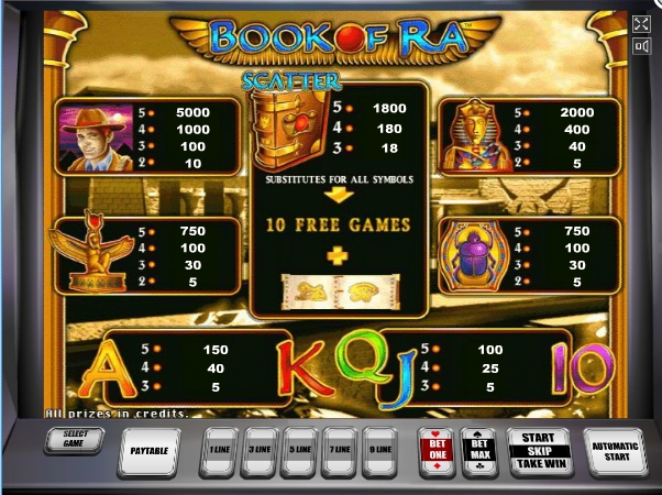 book of ra: temple of gold slot machine detail image 0