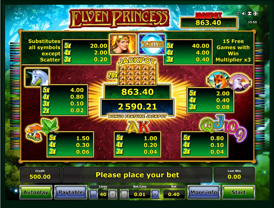 elven princess slot machine detail image 0