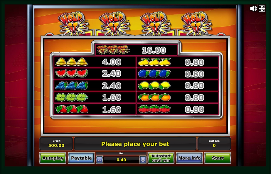 hold it! casino slot machine detail image 0